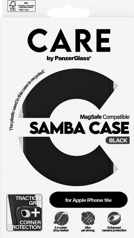 Panzer Glass CARE by PanzerGlass Fashion MagSafe iPhone 16e dėklas telefonui juodos spalvos