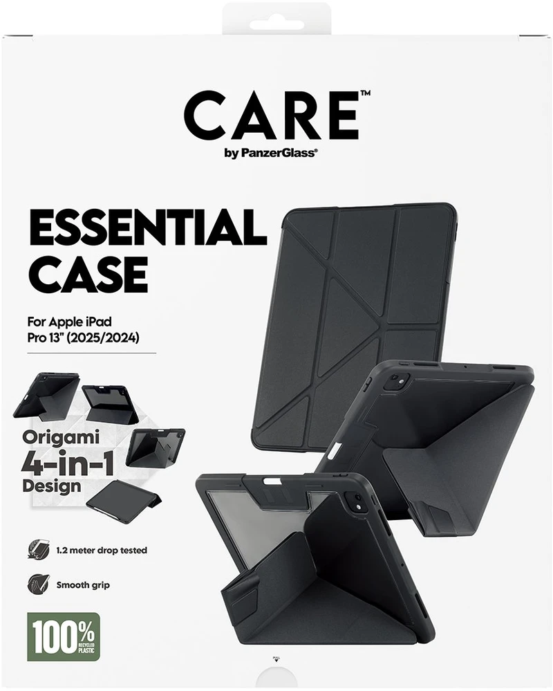 Panzer Glass „CARE by PanzerGlass“ TPU dėklas, skirtas „iPad Pro 13“, juodas