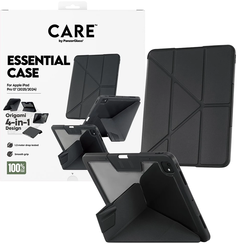 Panzer Glass „CARE by PanzerGlass“ TPU dėklas, skirtas „iPad Pro 13“, juodas