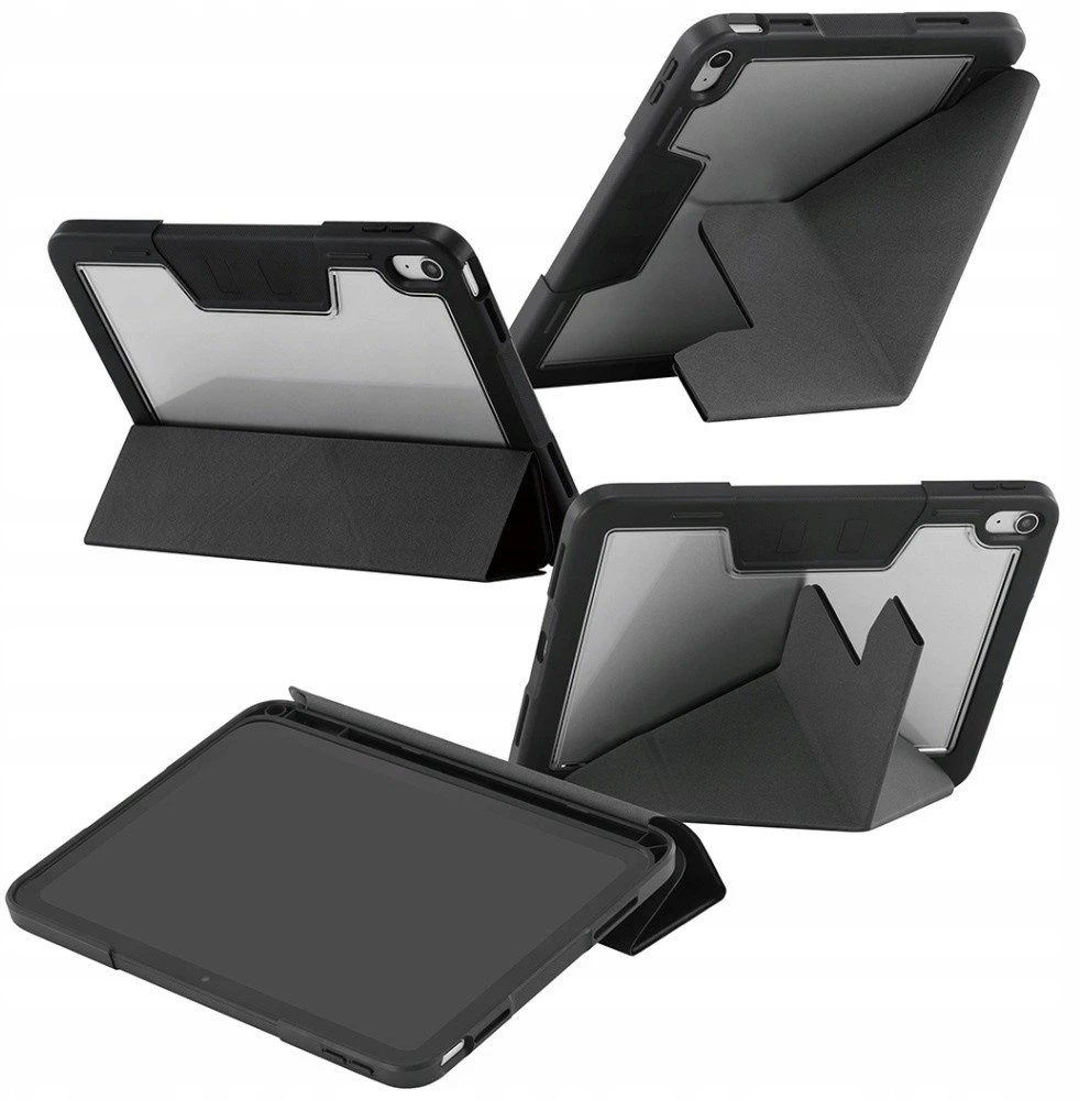 „Panzer Glass Care by PanzerGlass“ Y formos sulankstomas dėklas, skirtas „iPad 11" 2025“ (11 kartos) - juodas
