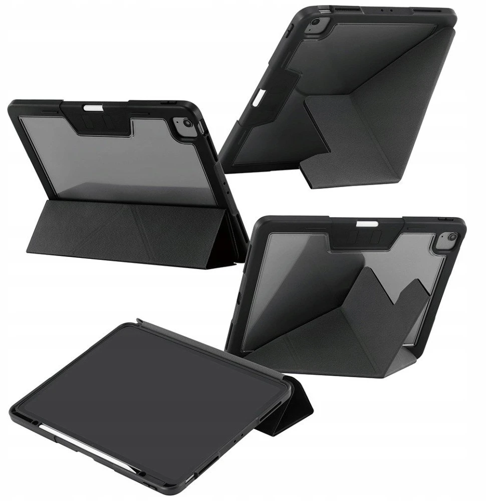 „Panzer Glass Care by PanzerGlass“ Y formos sulankstomas dėklas, skirtas „iPad Air 13“ (2024 / 2025) - juodas