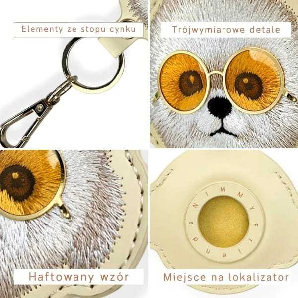 Dėklas locator Nimmy Glasses Cool Dog khaki