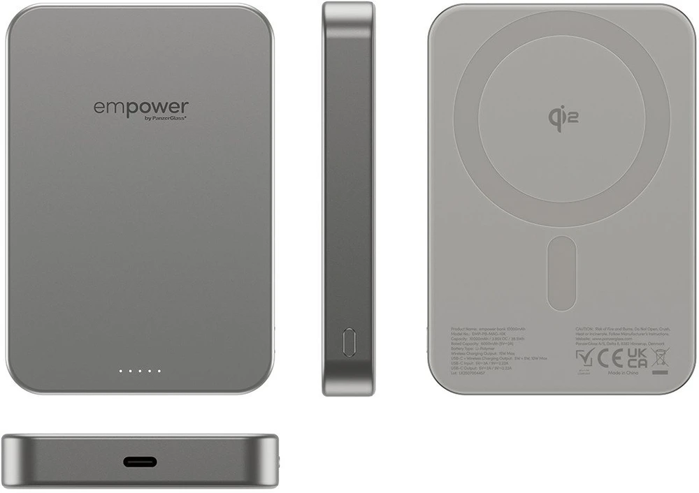 Panzer Glass Powerbank PanzerGlass empower 10000 mAh Tytanowy (EM77942)