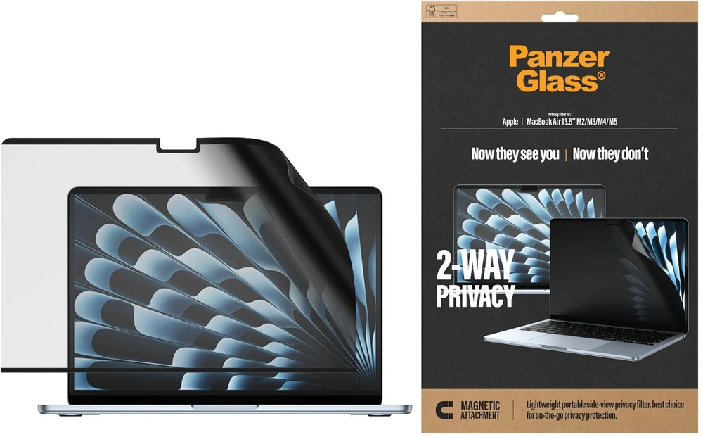 Panzer Glass Filtras PanzerGlass Apple MacBook Air 13.6' Magn.2-way Privacy PET (PG63443)