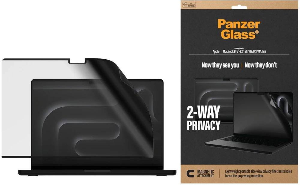 Panzer Glass Filtras PanzerGlass Apple MacBook Pro 14.2' Magn.2-way Privacy PET (PG49662)