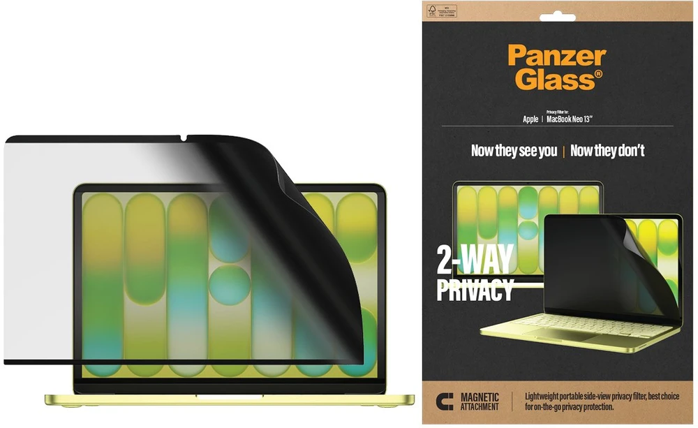 Panzer Glass Filtras PanzerGlass Apple MacBook Neo 13' Magn. 2-way Privacy PET (PG51875)