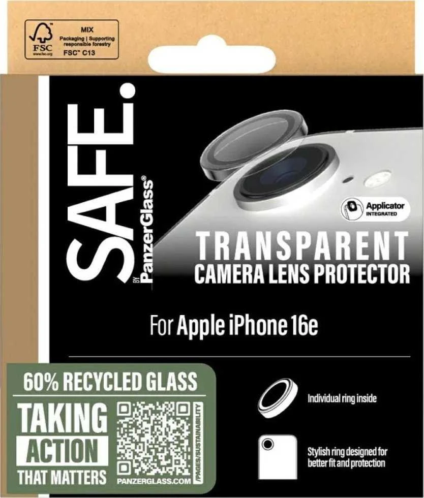 Panzer Glass Apsauginis stiklas objektyvui SAFE by PanzerGlass Rings Lens Protector Apple iPhone 16e