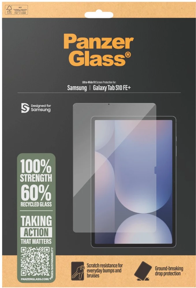 Panzer Glass Grūdintas stiklas PanzerGlass Ultra-Wide Fit do Samsung Galaxy Tab S10 FE+