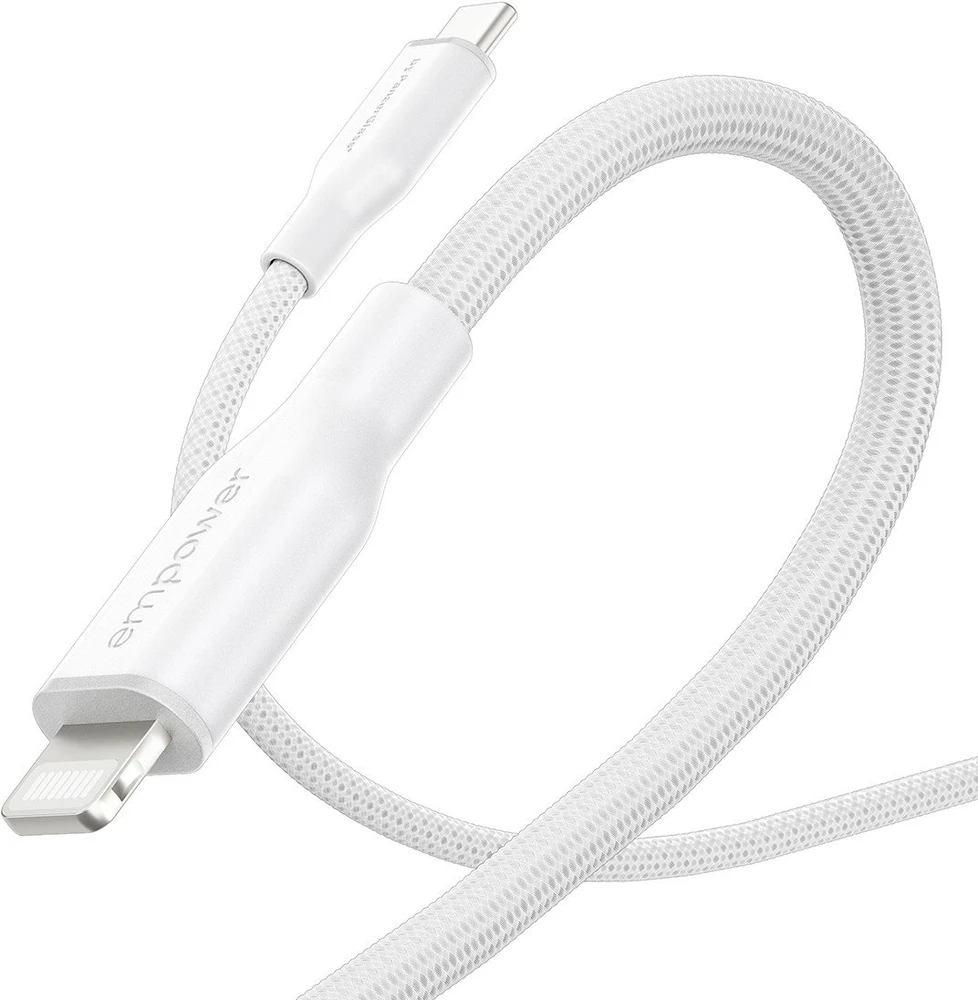 Panzer Glass Kabelis USB PanzerGlass USB-A - Lightning 1.2 m Baltas (EM41725)