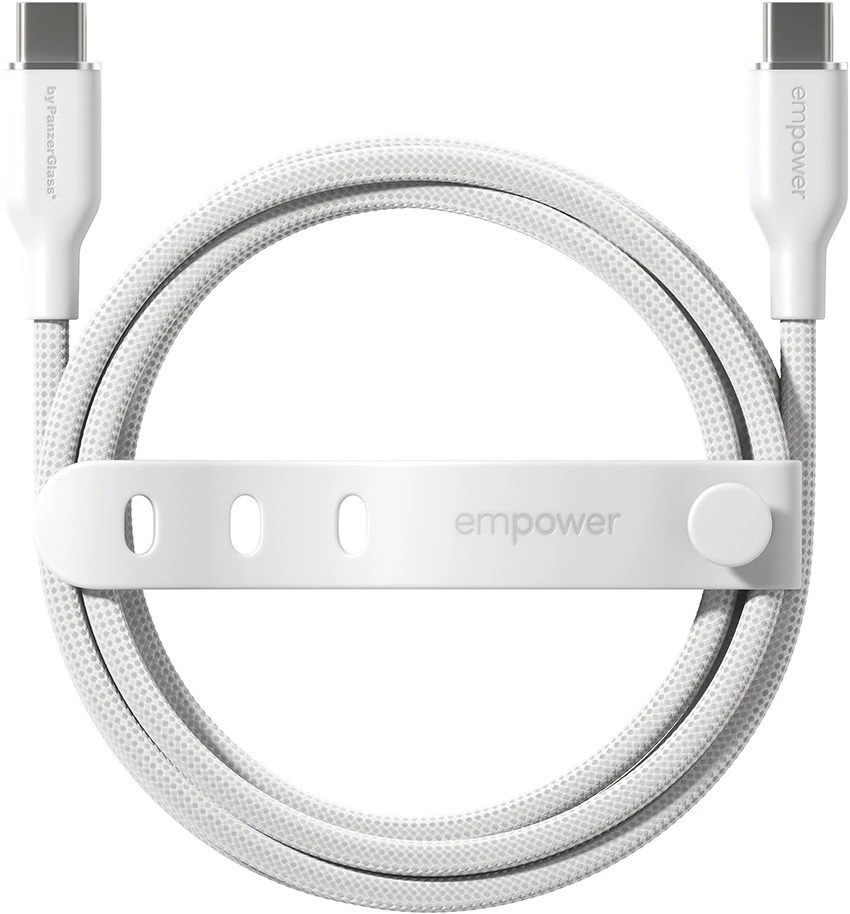 Panzer Glass Kabelis USB PanzerGlass USB-C - USB-C 2 m Baltas (EM85432)