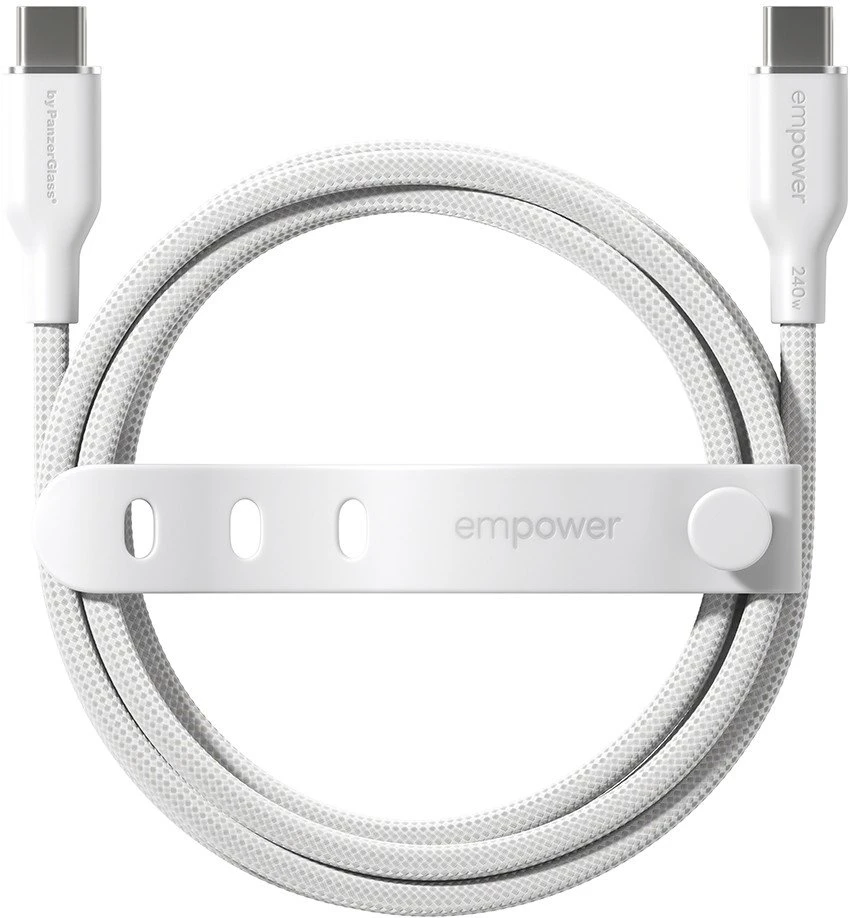 Panzer Glass Kabelis USB PanzerGlass USB-C - USB-C 1.2 m Baltas (EM77569)