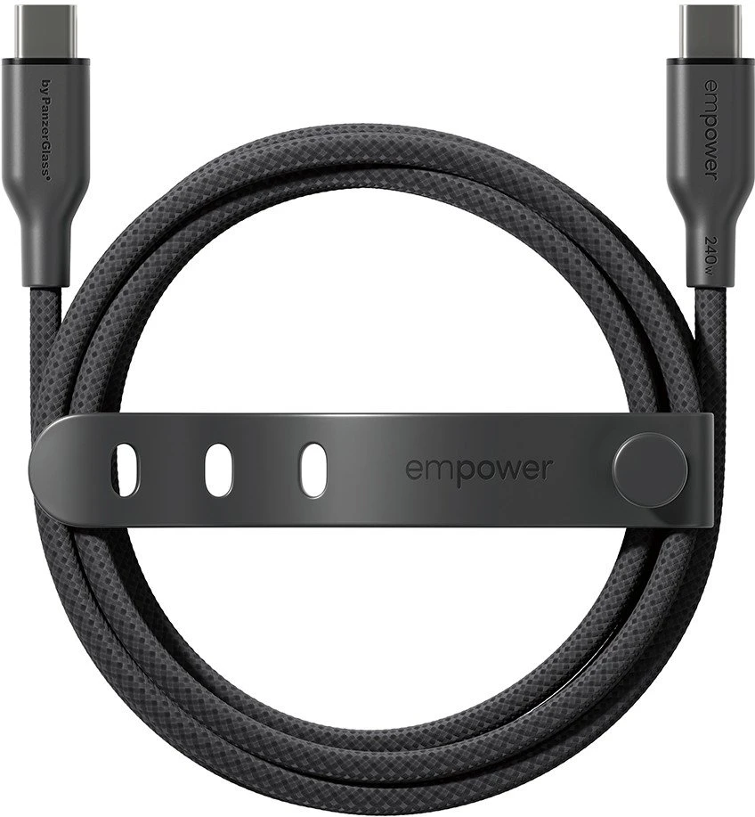 Panzer Glass Kabelis USB PanzerGlass USB-C - USB-C 1.2 m Juodas (EM64861)