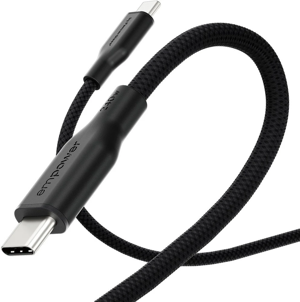 Panzer Glass Kabelis USB PanzerGlass USB-C - USB-C 2 m Juodas (EM32448)