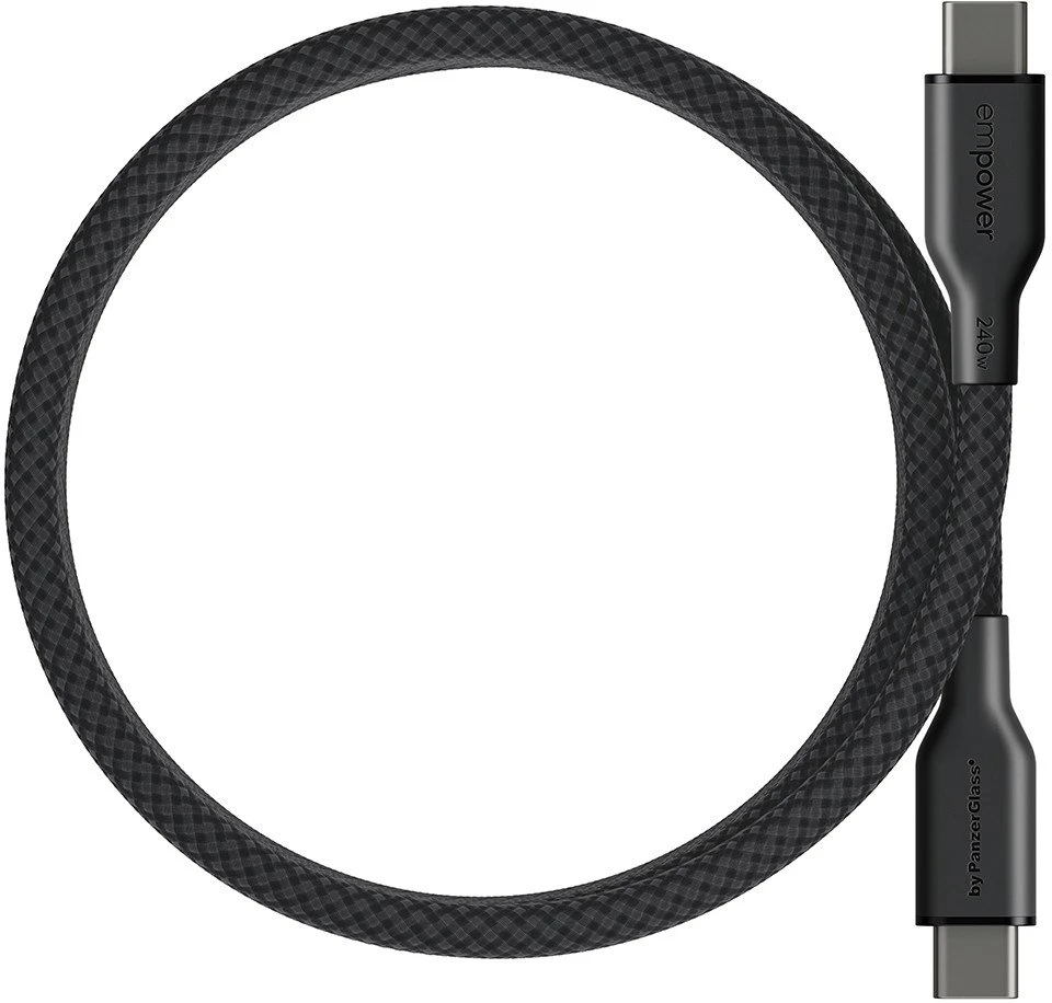 Panzer Glass Kabelis USB PanzerGlass USB-C - USB-C 1.5 m Juodas (EM68208)
