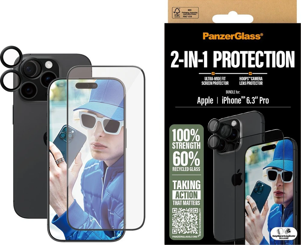 Panzer Glass PANZERGLASS 2-IN-1 BUNDLE - IPHONE 16 6.3INCH PRO