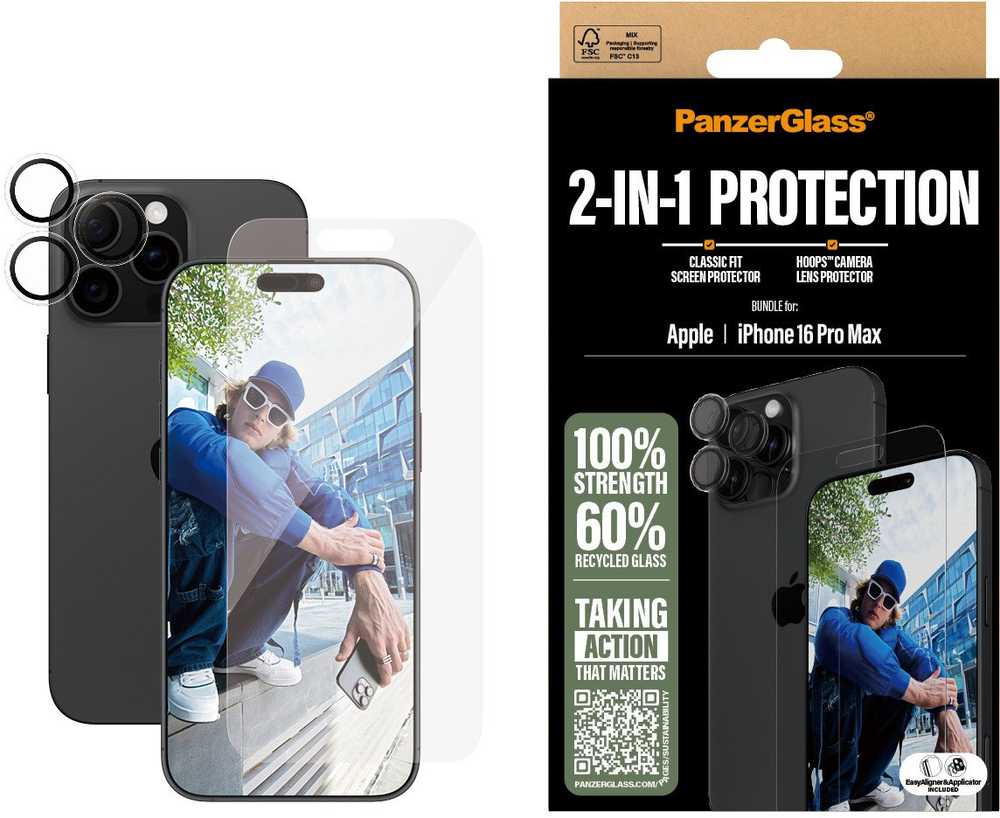 Panzer Glass PANZERGLASS 2-IN-1 BUNDLE - IPHONE 16 PRO MAX