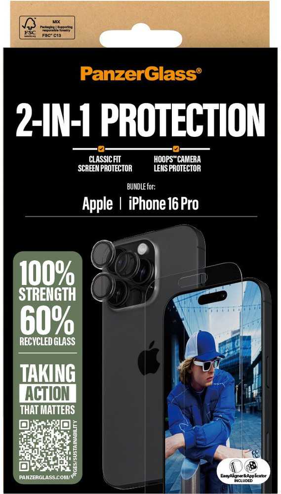 Panzer Glass PANZERGLASS 2-IN-1 BUNDLE - IPHONE 16 PRO