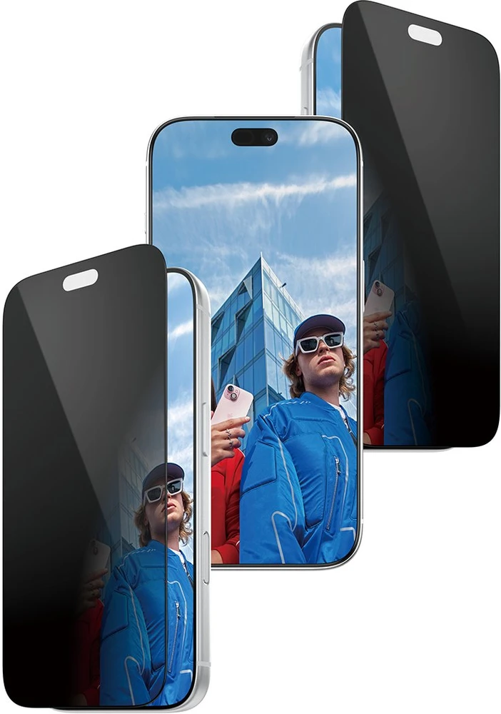 Panzer Glass PanzerGlass dvipusis privatumo ekrano apsauginis stiklas Ultra-Wide Fit – privatumo stiklas iPhone 18 Pro (PG90861)