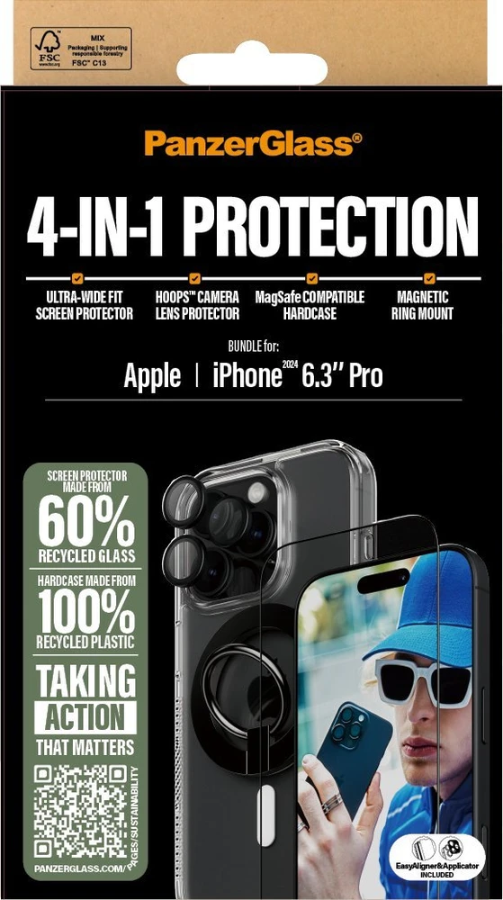 Panzer Glass PANZERGLASS 4-IN-1 PROTECTION - BUNDLE IPHONE 16 6.3INCH PRO