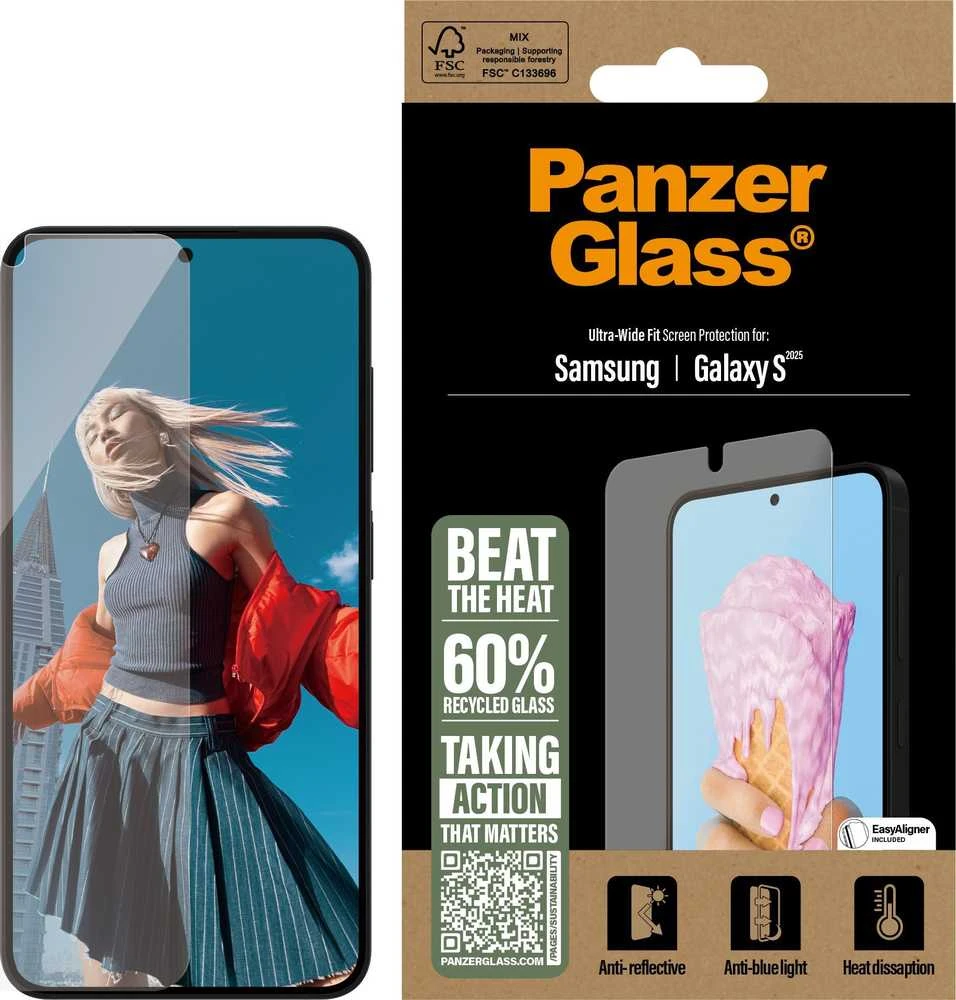 Panzer Glass Apsauginis stiklas PanzerGlass All-in-One Ultra-Wide Fit Samsung Galaxy S25