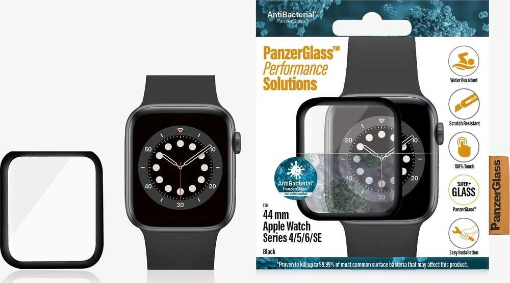 Apsauginis ekrano dėklas Apple Watch 4/5, Juodos spalvos, 44mm