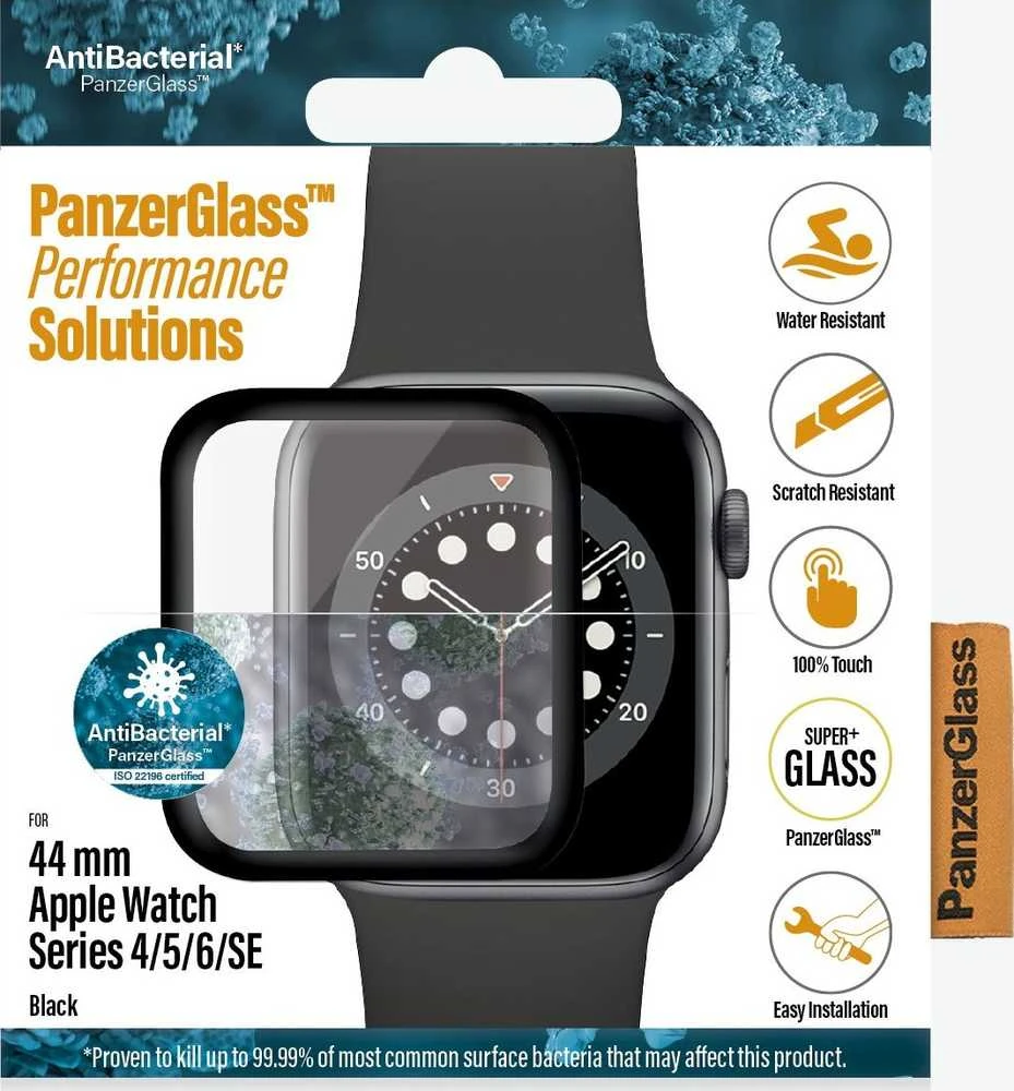 Apsauginis ekrano dėklas Apple Watch 4/5, Juodos spalvos, 44mm