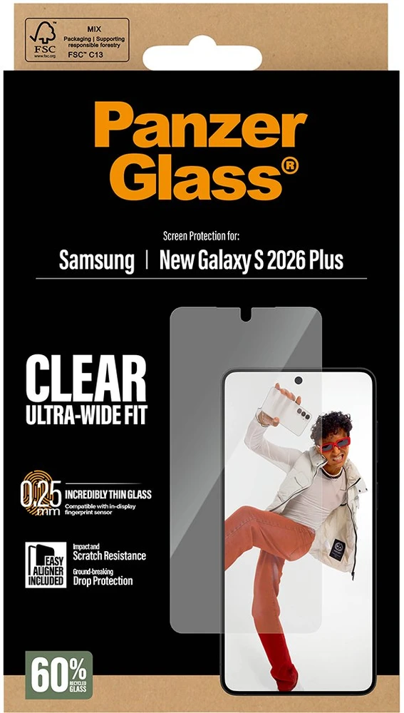 Panzer Glass Samsung Galaxy S26+ Ultra-Wide Fit Glass EasyAligner by PanzerGlass