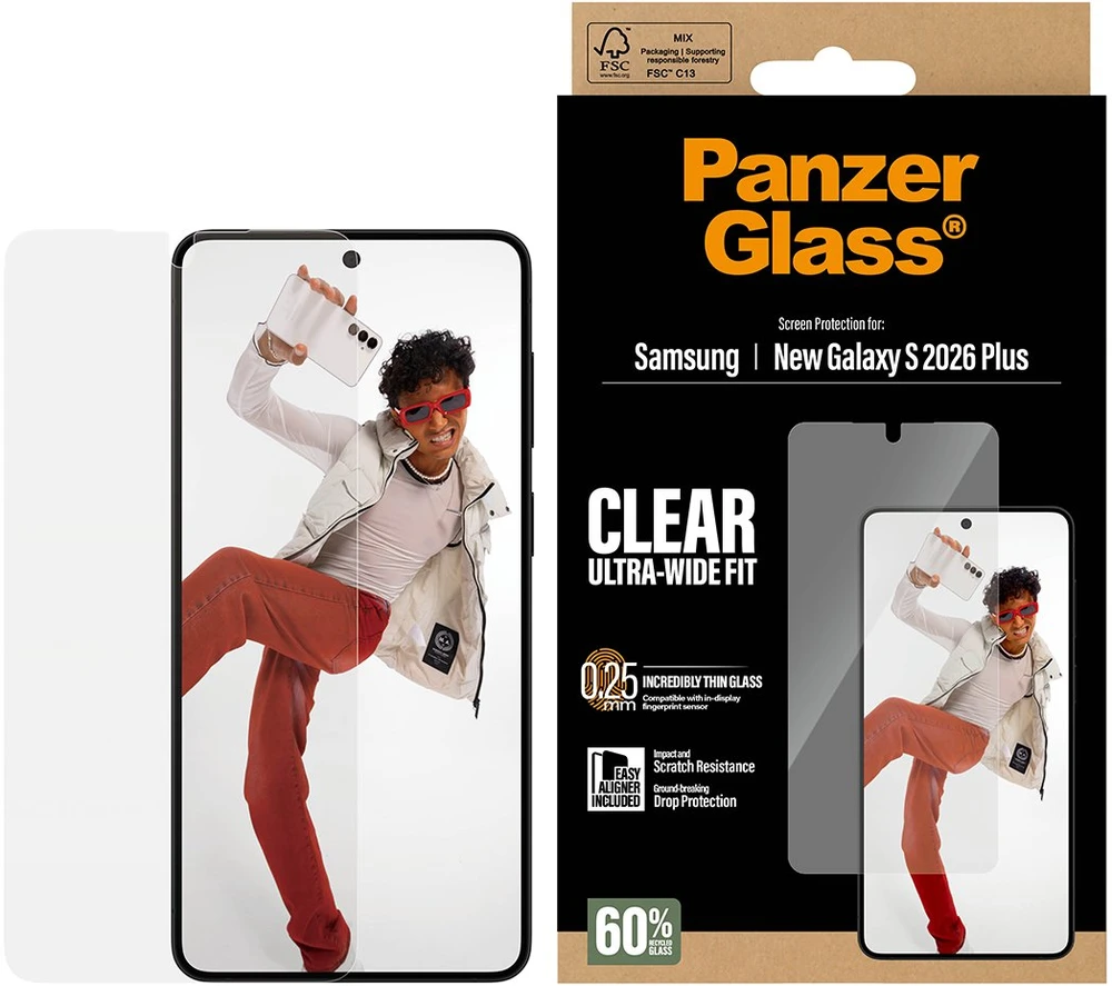 Panzer Glass Samsung Galaxy S26+ Ultra-Wide Fit Glass EasyAligner by PanzerGlass