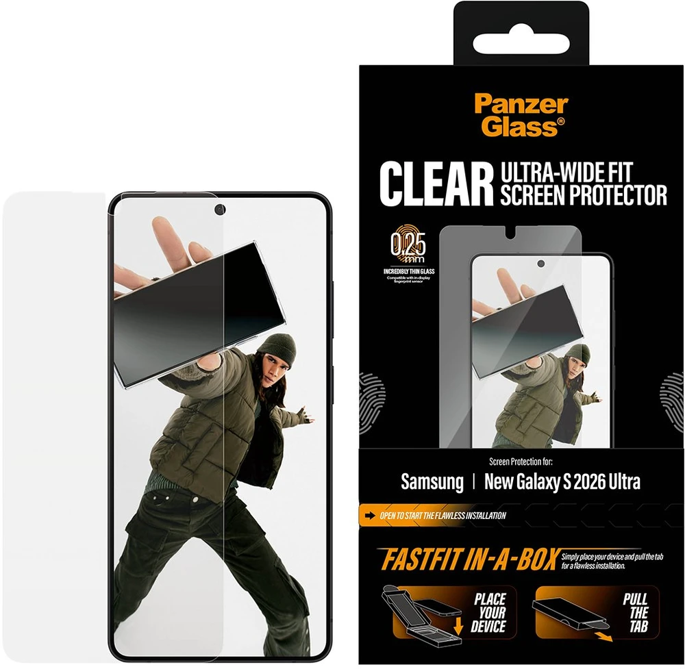 Panzer Glass PanzerGlass Apsauginis stiklas PanzerGlass Screen Protector Samsung Galaxy S26 Ultra | U-Wide Fit w. FASTFIT IN-A-BOX