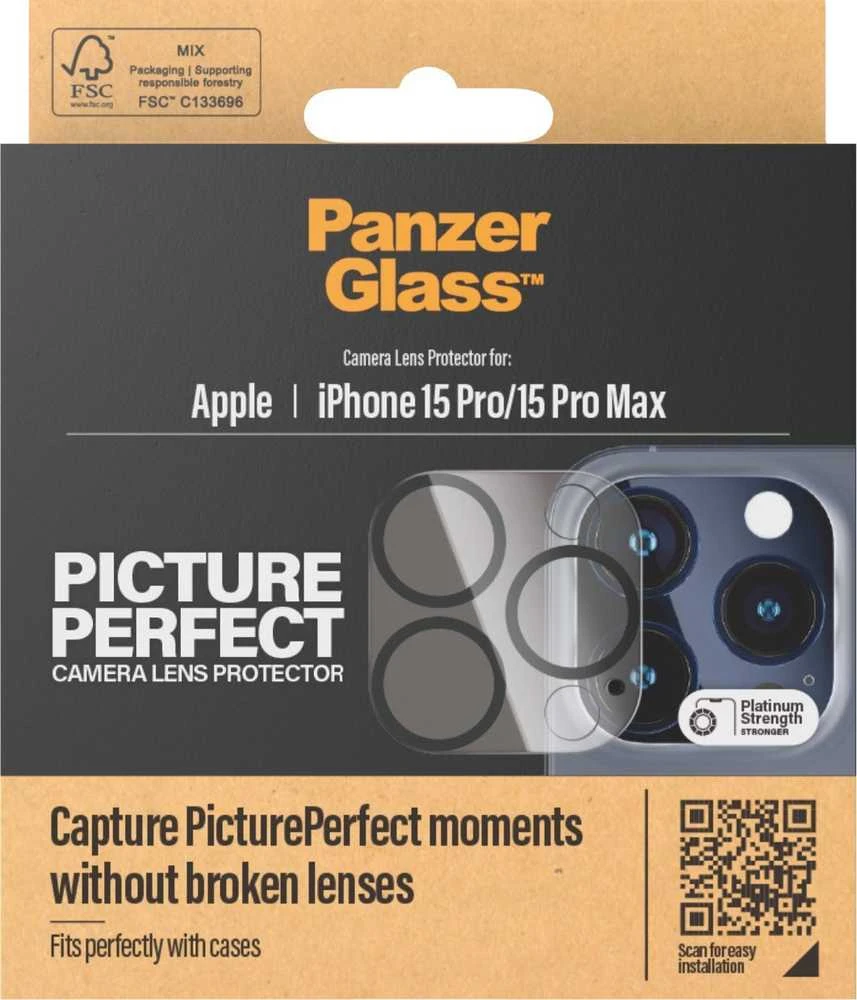 Panzer Glass PanzerGlass | PicturePerfect | Objektyvo apsauga | Apple | iPhone 15 Pro / 15 Pro Max | Stiklas | Juodas