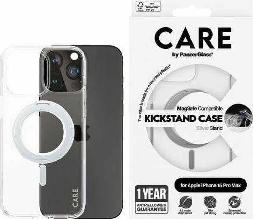 Panzer Glass PanzerGlass Kickstand MagSafe Apple iPhone 15 Plus - sidabrinis