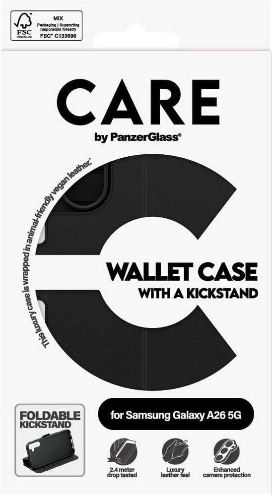 Dėklas Panzer Glass PanzerGlass CARE Feature Kickstand Galaxy A26 5G juodas