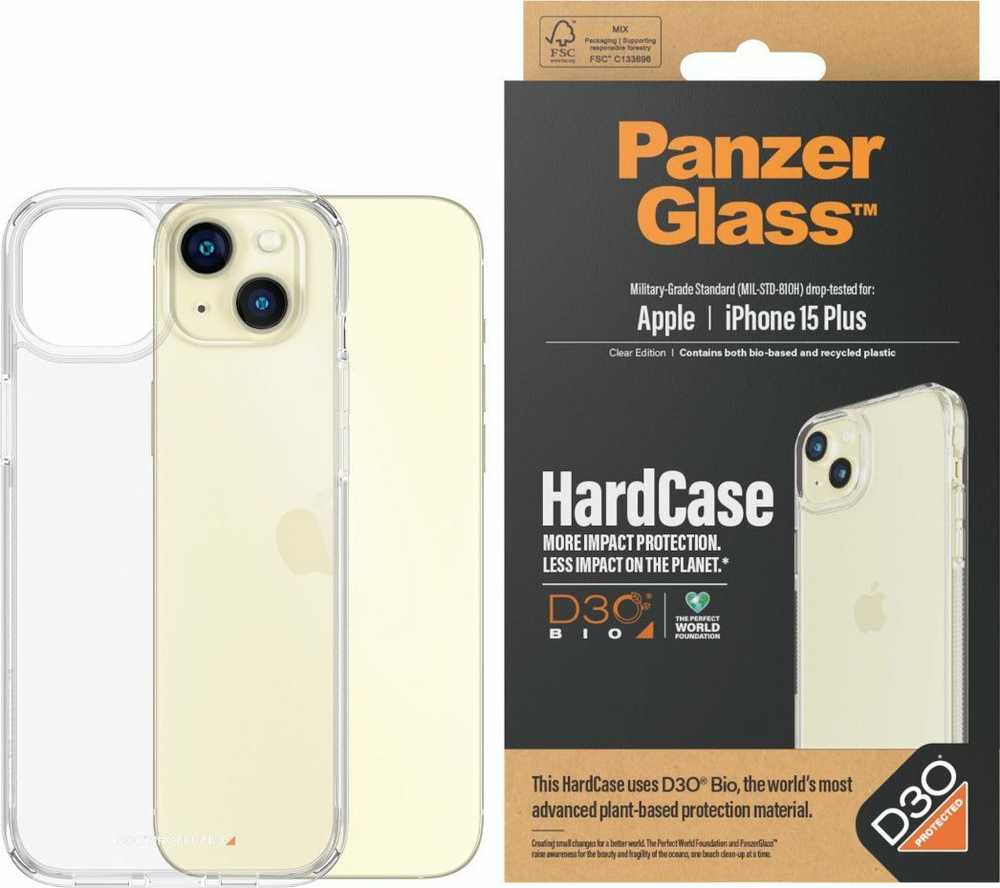Panzer Glass PanzerGlass Hardwith D3O and Military Grade Certification for Apple iPhone 15 Plus / 14 Plus - dėklas telefonui skaidrus