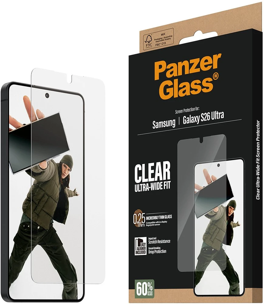 Panzer Glass Samsung Galaxy S26 Ultra Ultra-Wide Fit Glass EasyAligner by PanzerGlass