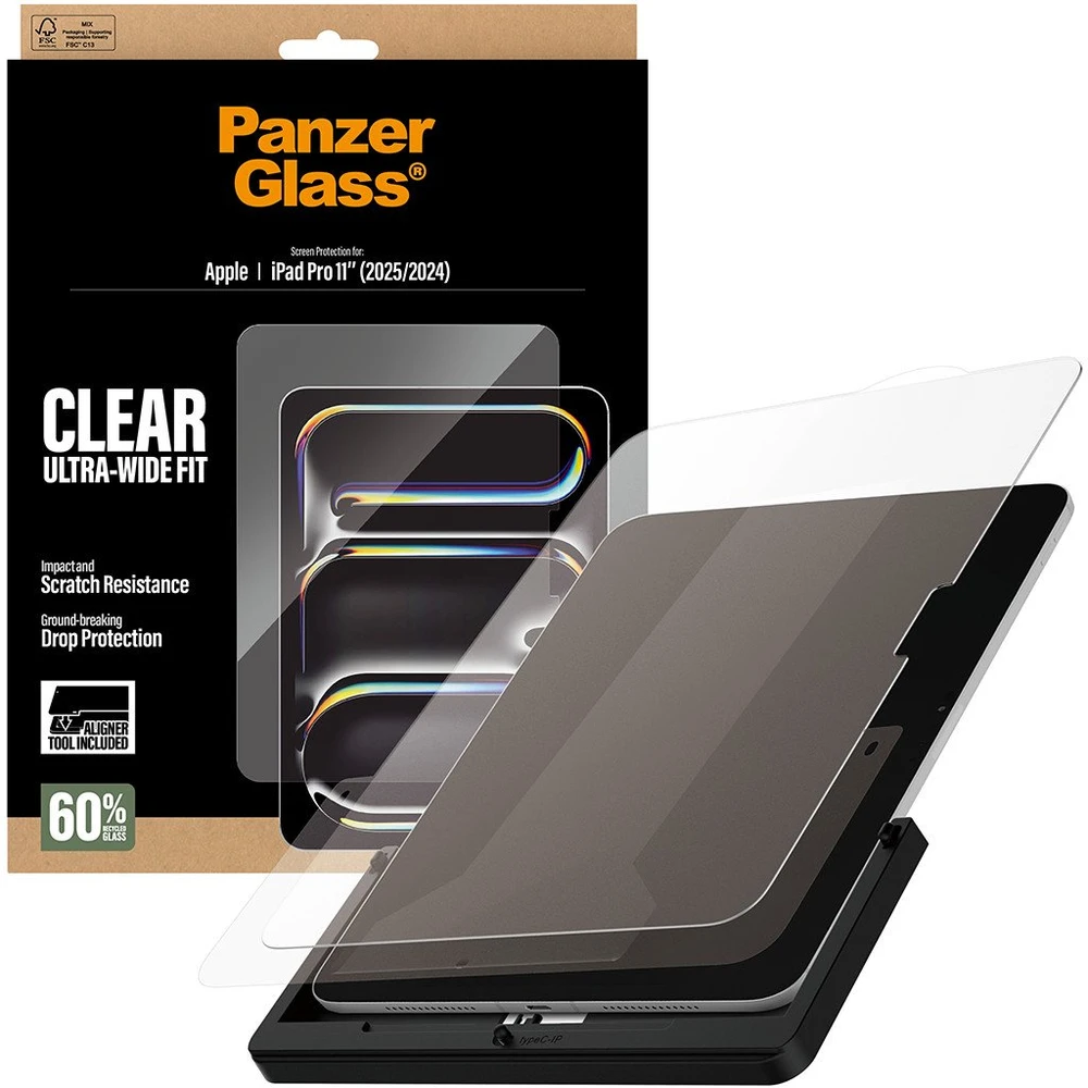 Panzer Glass „PanzerGlass“ ekrano apsauga „iPad Pro 11“ (2024–2025 m.) / „Fastfit“