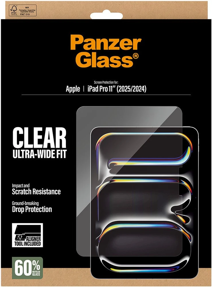 Panzer Glass „PanzerGlass“ ekrano apsauga „iPad Pro 11“ (2024–2025 m.) / „Fastfit“