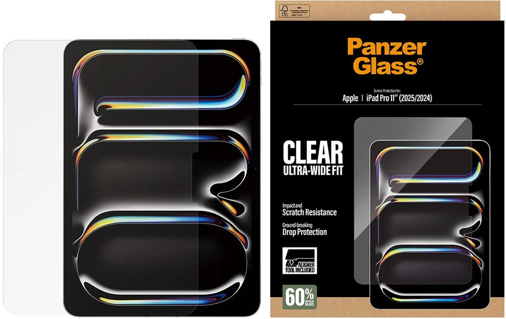 Panzer Glass „PanzerGlass“ ekrano apsauga „iPad Pro 11“ (2024–2025 m.) / „Fastfit“