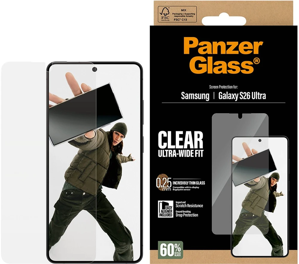 Panzer Glass Samsung Galaxy S26 Ultra Ultra-Wide Fit Glass EasyAligner by PanzerGlass