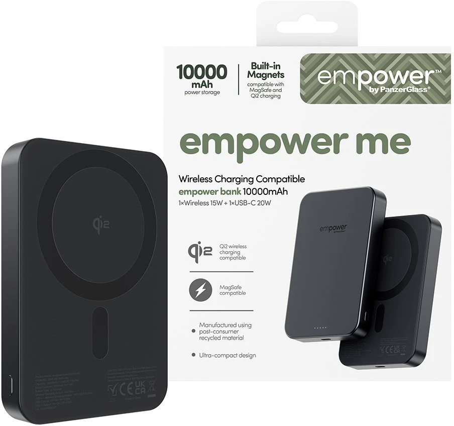 Panzer Glass „PanzerGlass empower“ išorinė baterija, 10000 mAh, kosminė juoda