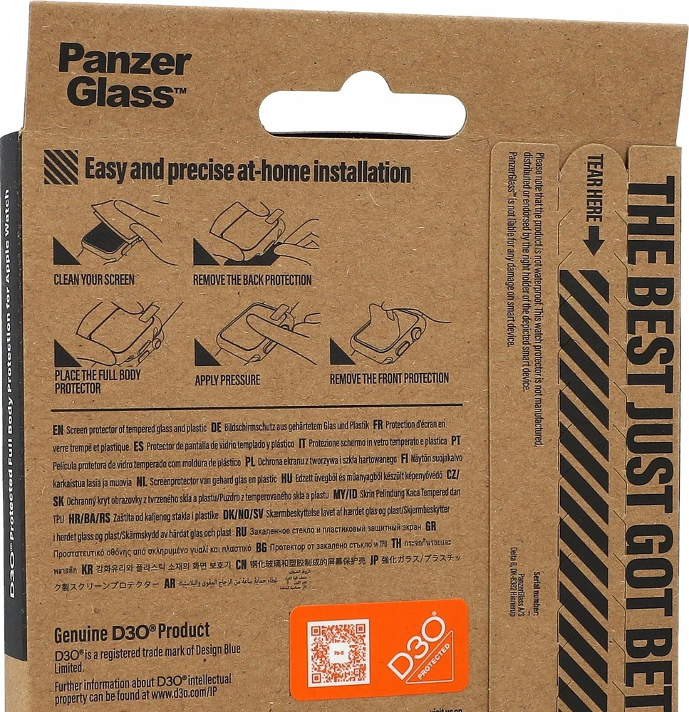 Panzer Glass PanzerGlass Full Body dėklas Apple Watch 7 45mm - juodas