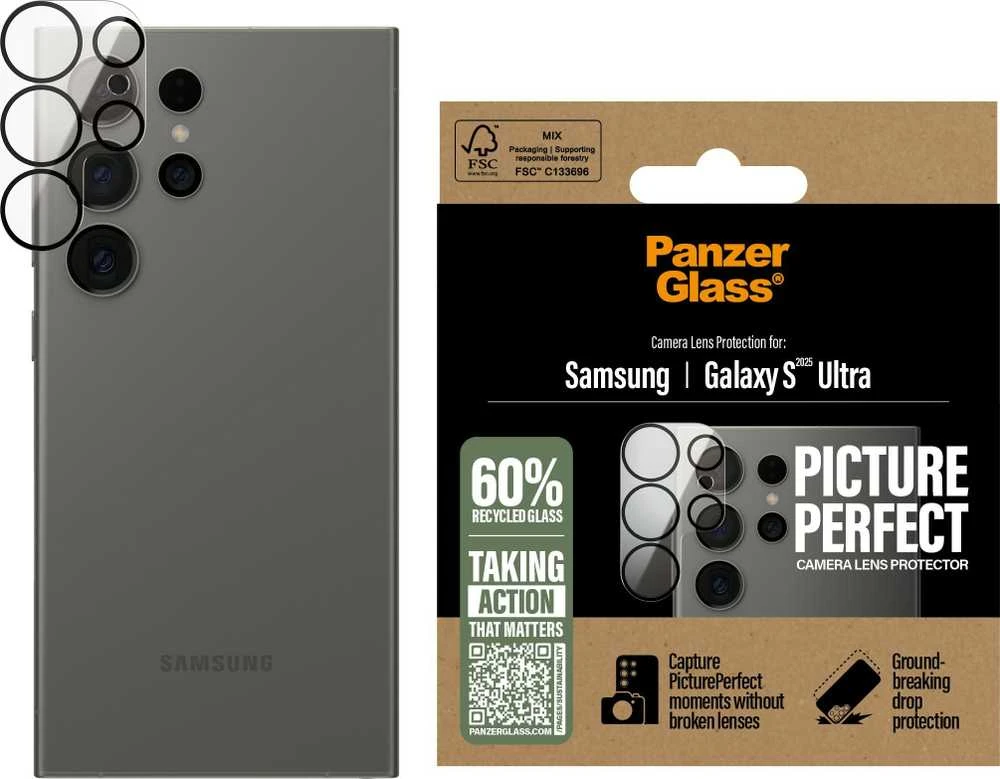 Panzer Glass ekrano apsauga kamerai PanzerGlass PicturePerfect objektyvo apsauga Samsung Galaxy S25 Ultra