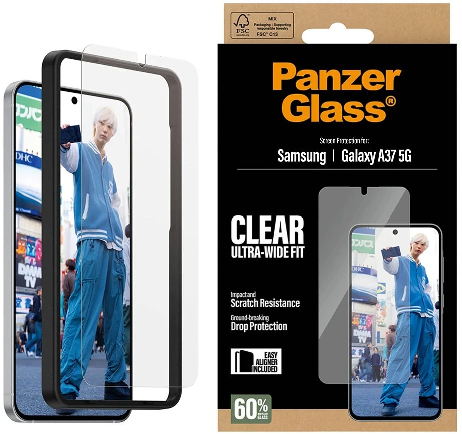 Panzer Glass Grūdintas stiklas PanzerGlass Ultra-Wide Fit do Samsung Galaxy A37 5G