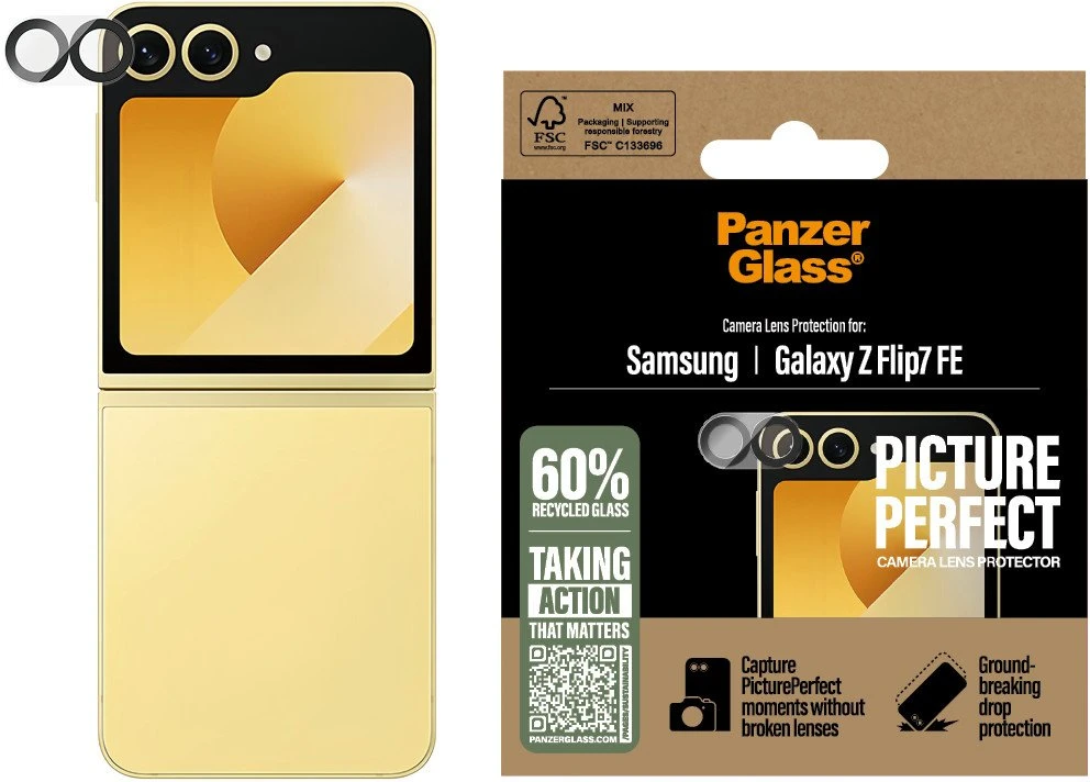 Panzer Glass Grūdintas stiklas na objektyvas PanzerGlass PicturePerfect do Samsung Galaxy Z Flip7 FE