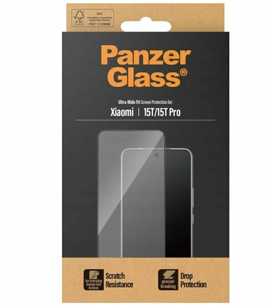 „Panzer Glass“ „PanzerGlass“ ekrano apsauga | „Xiaomi“ | 15T/15T Pro | Skaidri | Itin plataus tvirtinimo