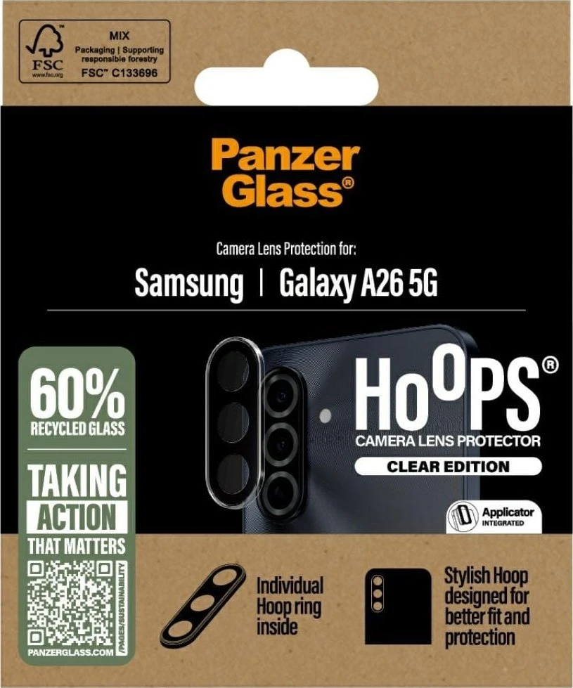 Panzer Glass Apsauginis stiklas objektyvui PanzerGlass Hoops Lens Protector Samsung Galaxy A26 5G skaidrus
