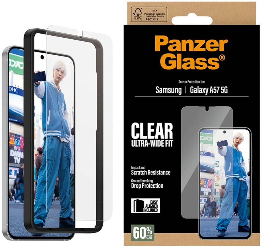 Panzer Glass Grūdintas stiklas PanzerGlass Ultra-Wide Fit do Samsung Galaxy A57 5G