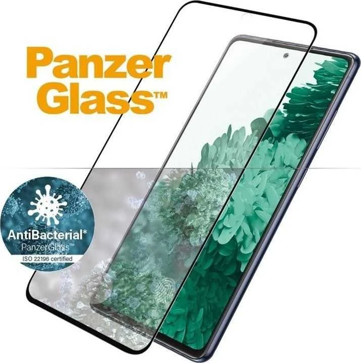 Panzer Glass PanzerGlass | Samsung | Galaxy S21+ serija | Antibakterinis stiklas | Juodas | Patogus dėklui, suderinamas su ekrane esančiu pirštų atspaudų skaitytuvu | Ekrano apsauga nuo pirštų atspaudų