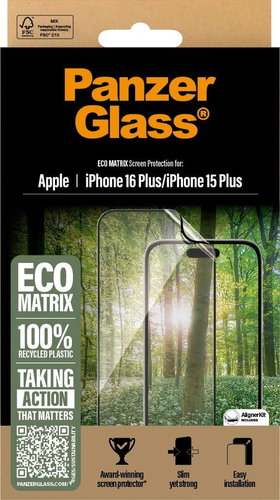 Panzer Glass PanzerGlass MATRIX ekrano apsauga Apple iPhone 16 Plus 6.7" Itin platus pritaikymas 2871