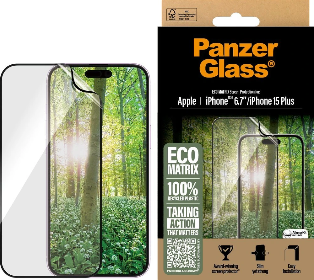 Panzer Glass PanzerGlass MATRIX ekrano apsauga Apple iPhone 16 Plus 6.7" Itin platus pritaikymas 2871