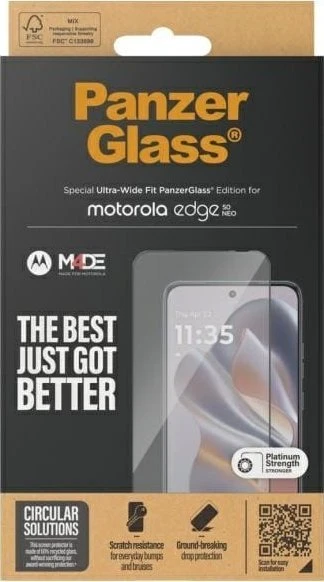 „Panzer Glass“ „PanzerGlass Motorola edge 50 Neo“ ekrano apsauga, itin plataus kampo, 6595